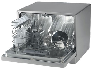 Mini lave-vaisselle Candy CDCF6ES interieur
